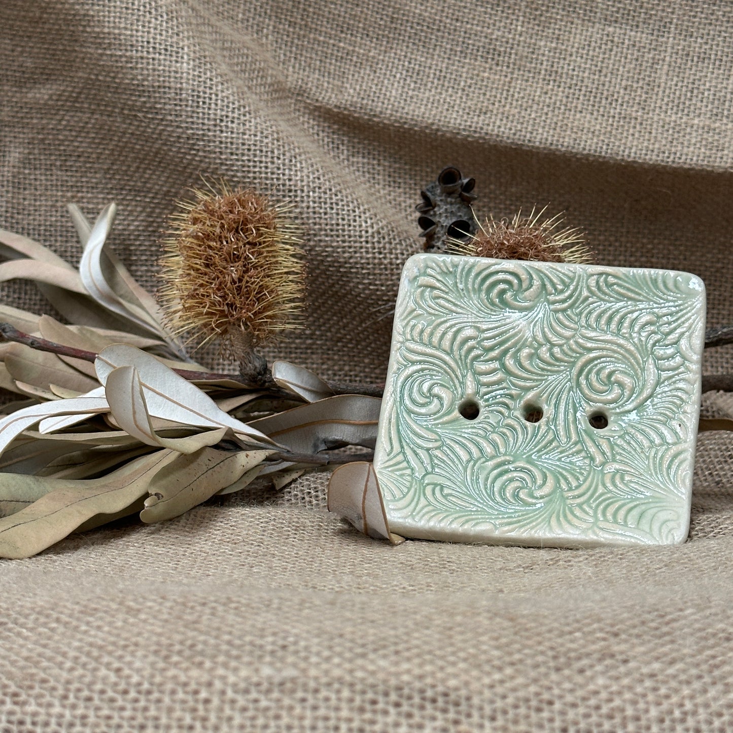 Ceramic soap dish Handcrafted