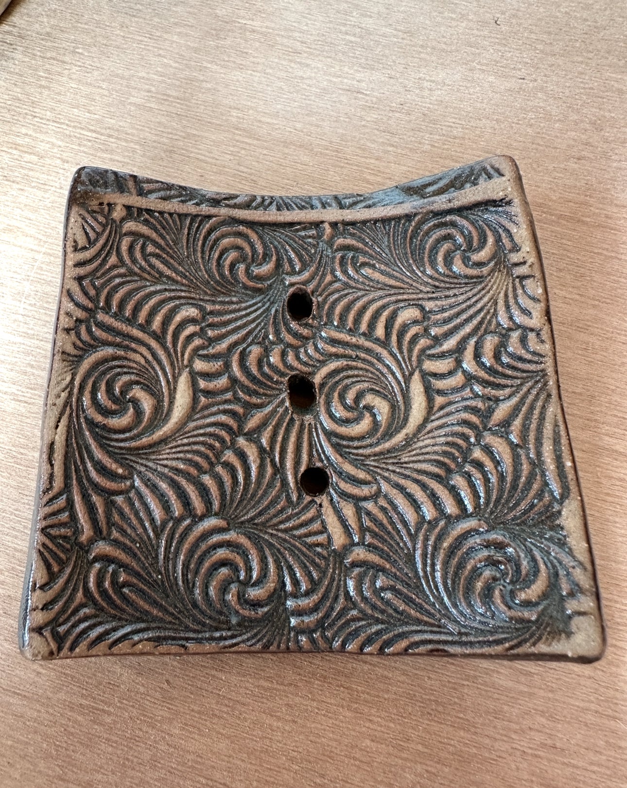 Ceramic soap dish Handcrafted