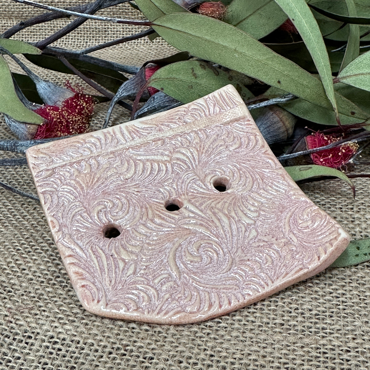 Ceramic soap dish Handcrafted