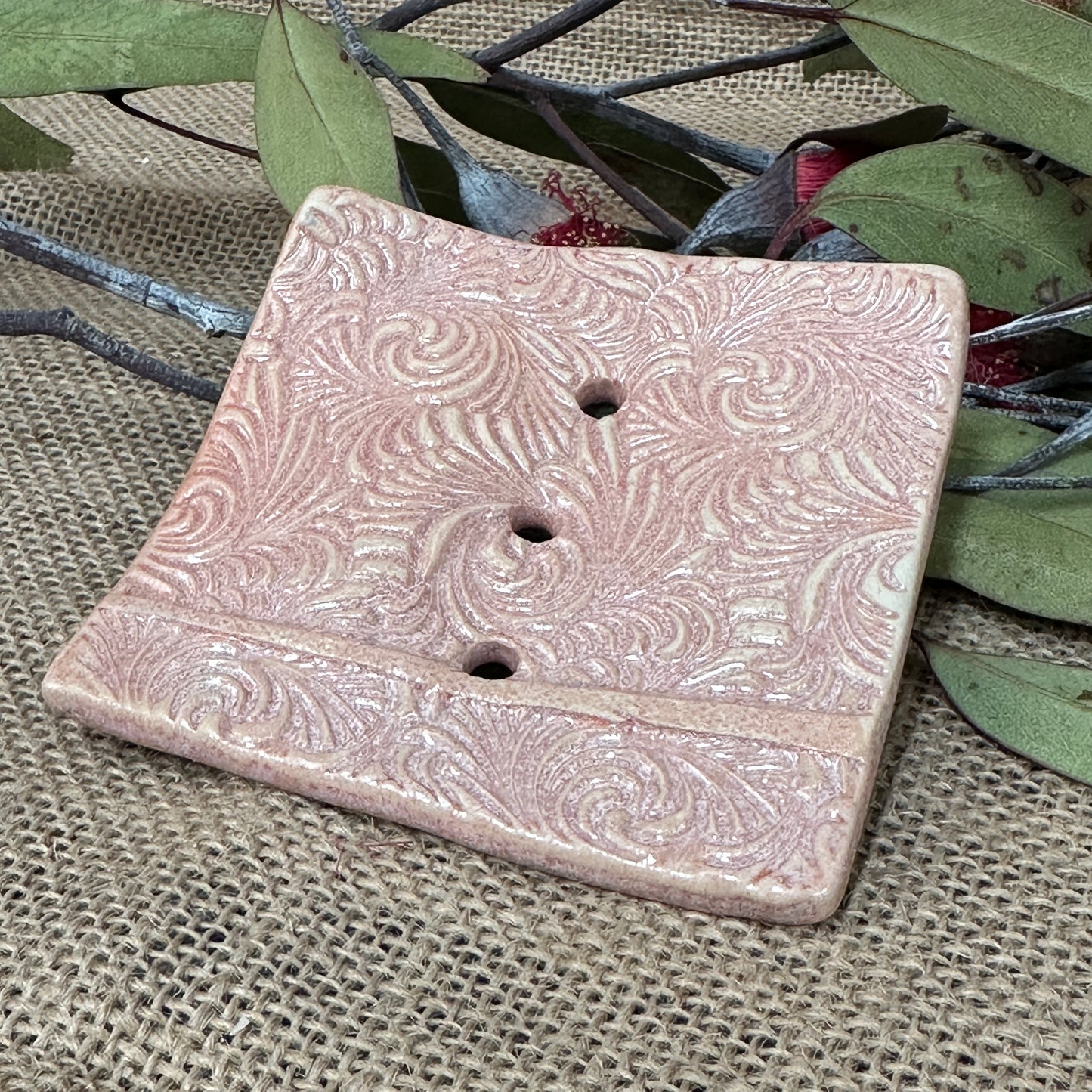 Ceramic soap dish Handcrafted