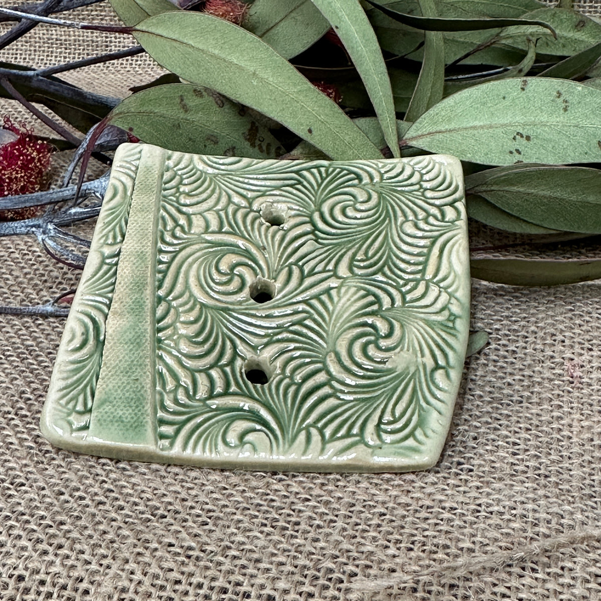 Ceramic soap dish Handcrafted
