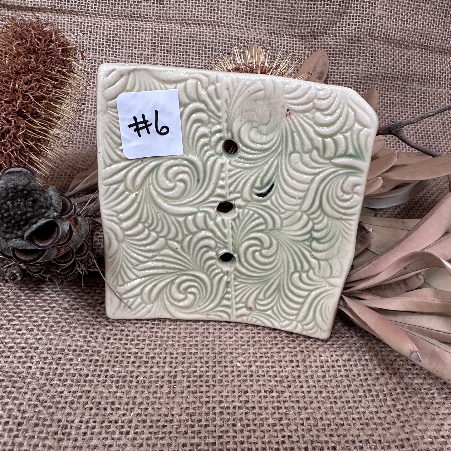 Ceramic soap dish Handcrafted