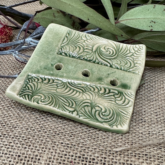 Ceramic soap dish Handcrafted