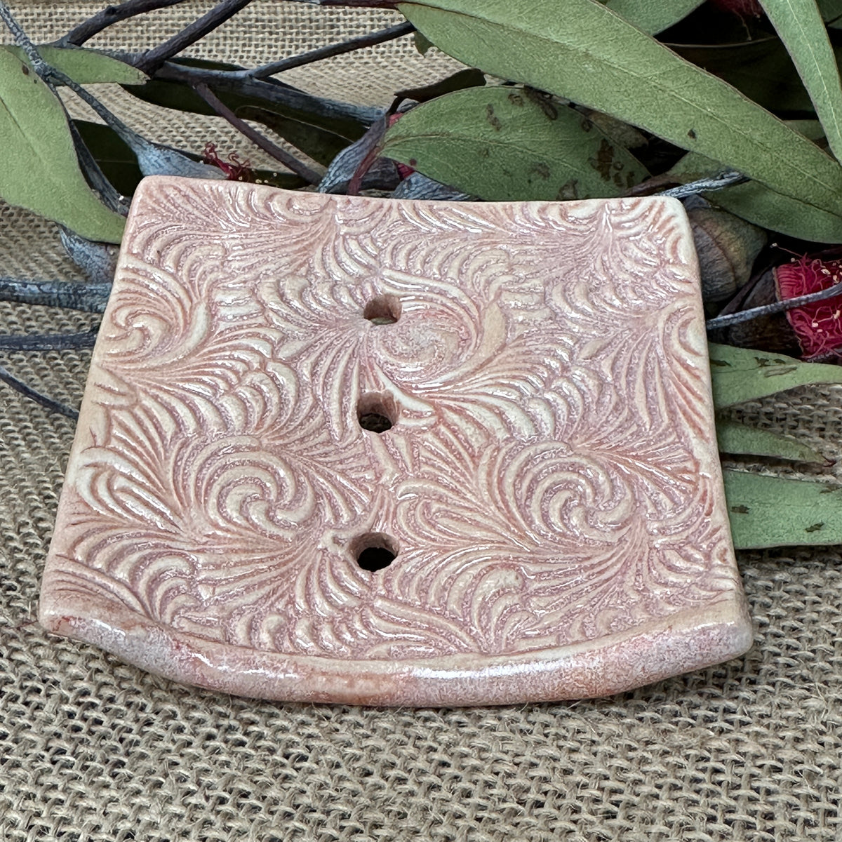 Ceramic soap dish Handcrafted