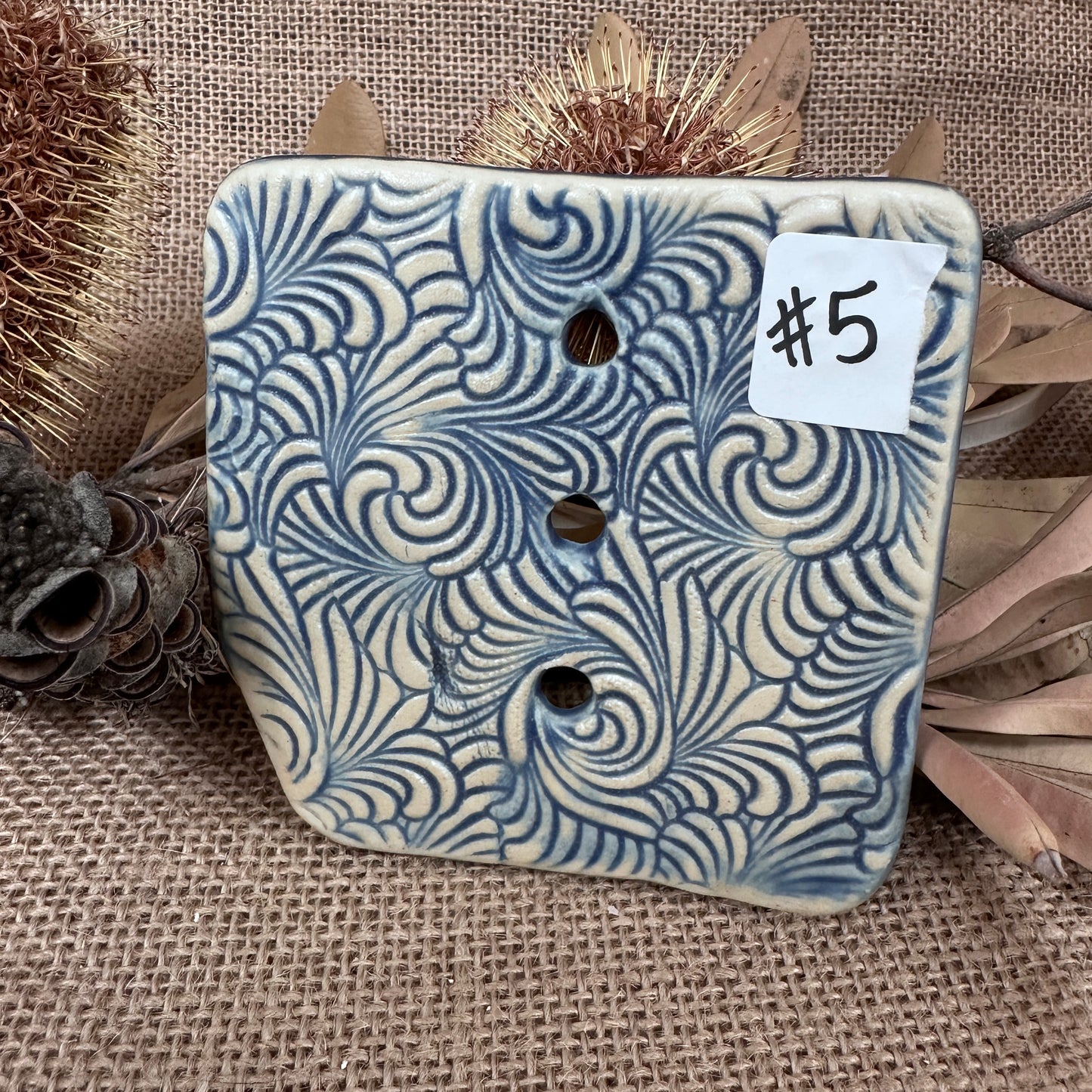 Ceramic soap dish Handcrafted