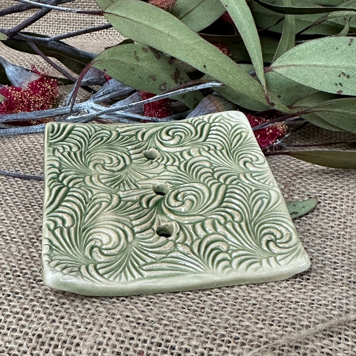 Ceramic soap dish Handcrafted