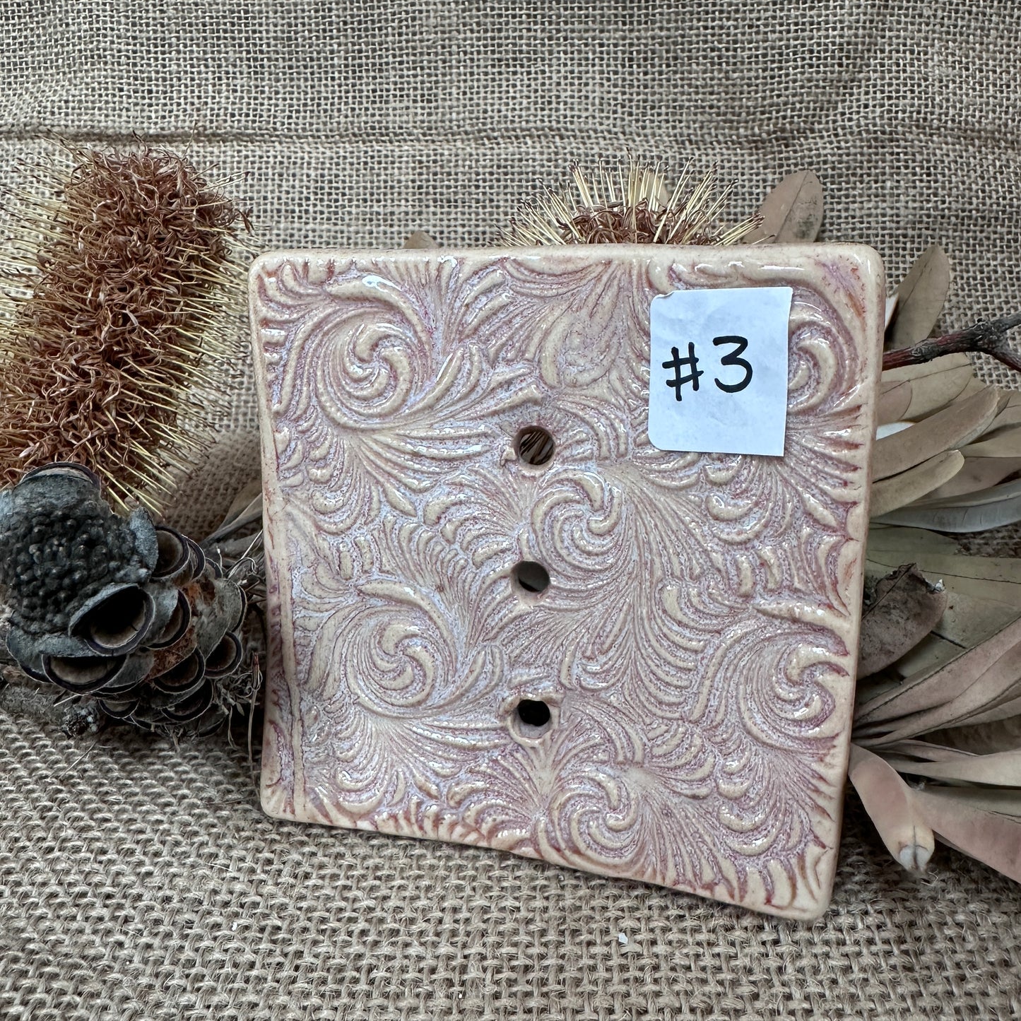 Ceramic soap dish Handcrafted