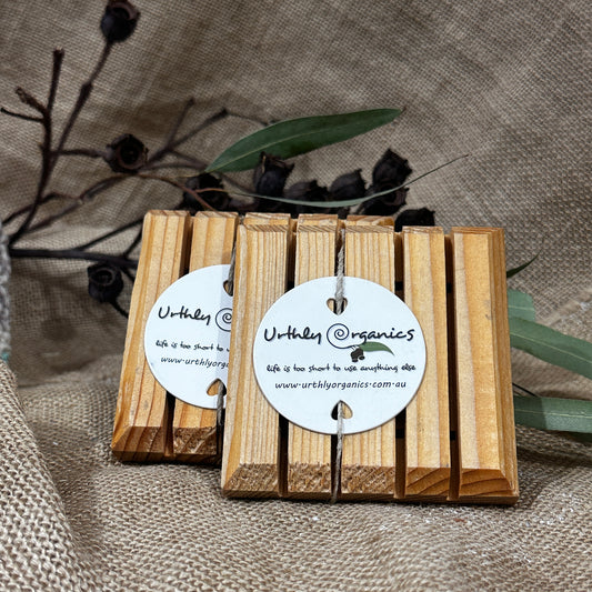 Recycled wooden soap drainer