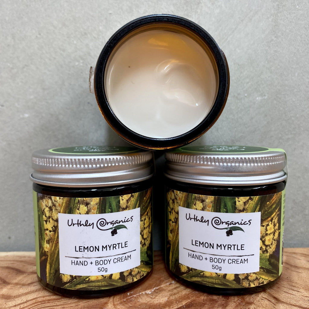 Lemon Myrtle Hand & Body Cream - UrthlyOrganics Natural ethical skincare and cleaning