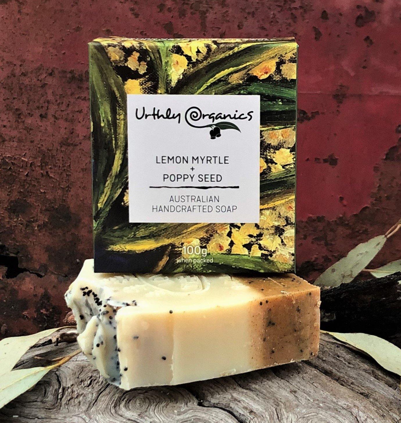 Lemon Myrtle + Poppy Seed - UrthlyOrganics Natural ethical skincare and cleaning