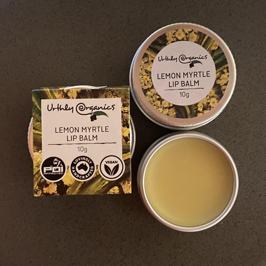 Lemon Myrtle Lip Balm - UrthlyOrganics Natural ethical skincare and cleaning